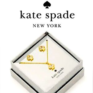 Kate Spade ♠️ Spade Stone Studs And Pendant Set